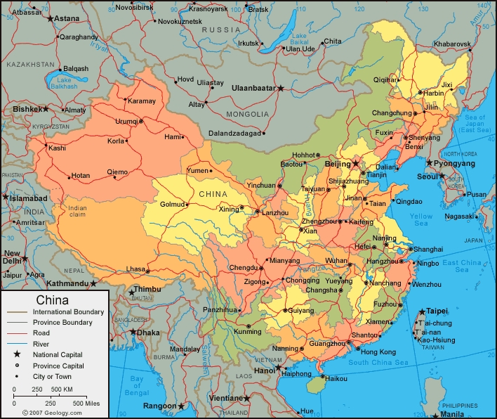 handan map china
